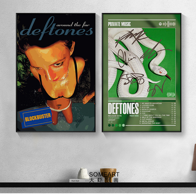 Deftones乐队专辑封面海报另类摇滚音乐墙饰礼物挂画装饰画