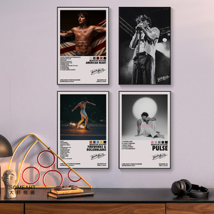 Benson 饰画卧室客厅书房挂壁画 Boone音乐海报专辑封面歌手酒吧装