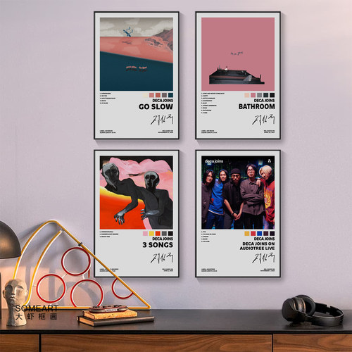 deca joins海报专辑封面摇滚乐队民谣装饰挂画音乐宿舍卧室墙贴