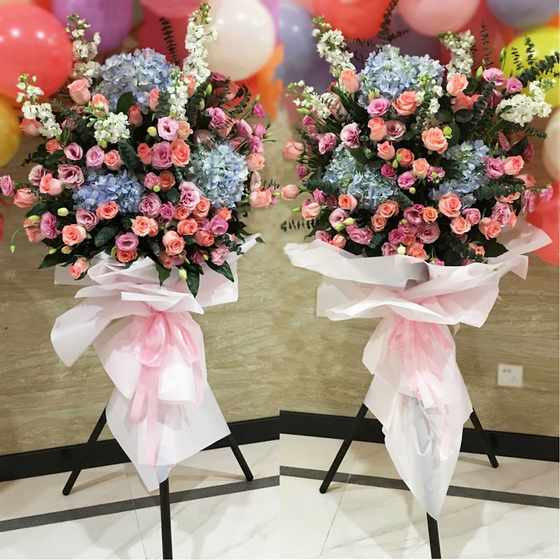 杭州开业花篮开张乔迁庆典三脚架鲜花同城速递送北京深圳上海成都