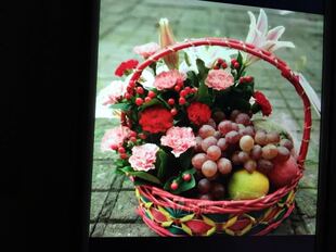 杭州鲜花速递 春节探望长辈祝贺领导手提鲜花 花篮速递探病水果篮