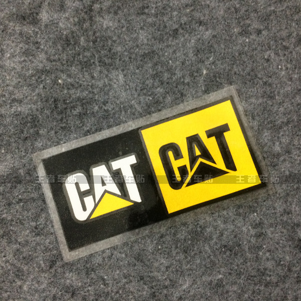 王者车贴 汽车装饰贴纸改装logo车贴户外划痕贴纸cat卡特重工