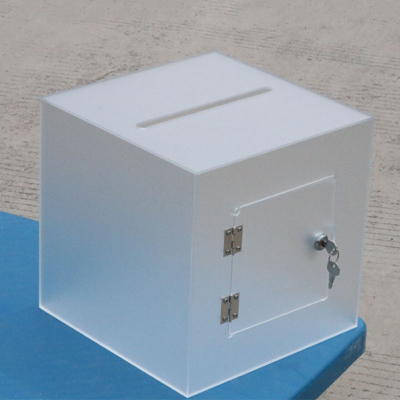 亚克力透明磨砂投票选举箱