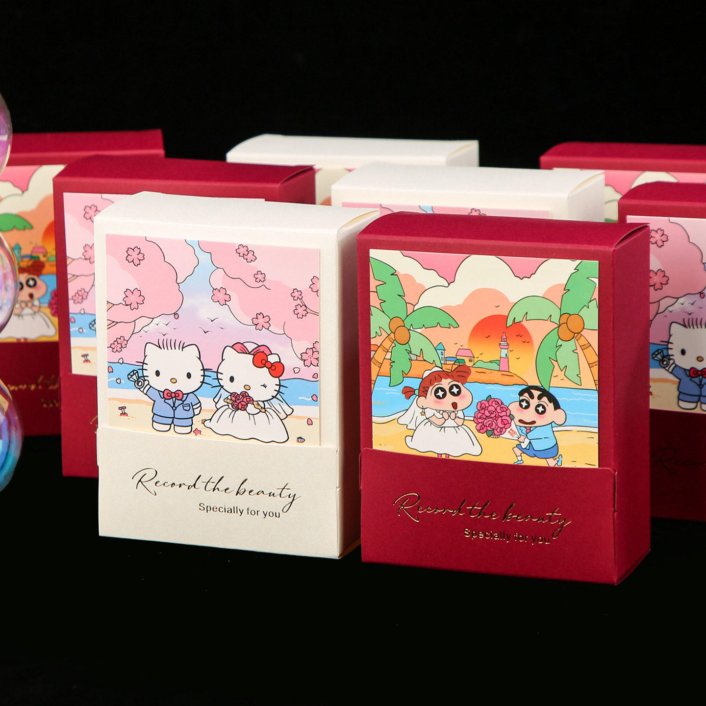 2026新款卡通KT猫喜糖盒创意可爱小新喜糖盒子小众喜糖糖果桌糖盒