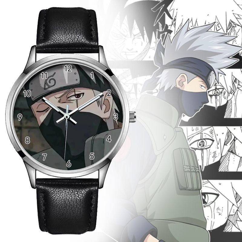卡卡西火影忍者周边石英手表潮款动漫个性气质帅气学生指针式