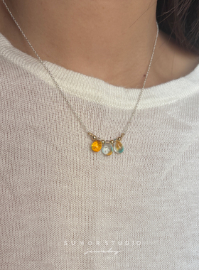 苏茉小记S925纯银人鱼姬锁骨链