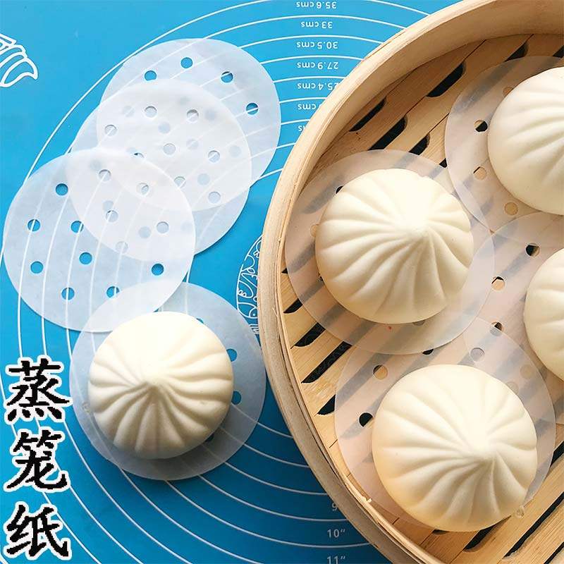 蒸包子纸蒸馒头纸垫不粘家用的蒸笼垫一次性蒸笼布蒸布面包纸