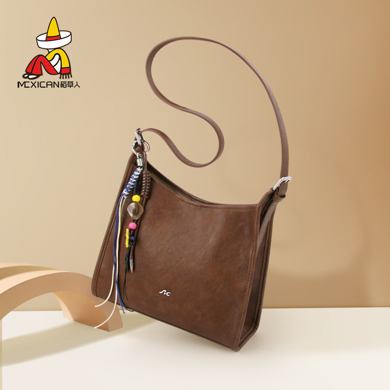 稻草人女包腋下包女2025新款斜挎包简约百搭大气高级感通勤托特包,箱包皮具/热销女包/男包,托特包,淘宝优惠券,粉丝福利购,淘宝优惠卷