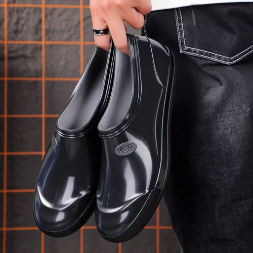 防水鞋时尚套鞋雨鞋男胶鞋雨靴