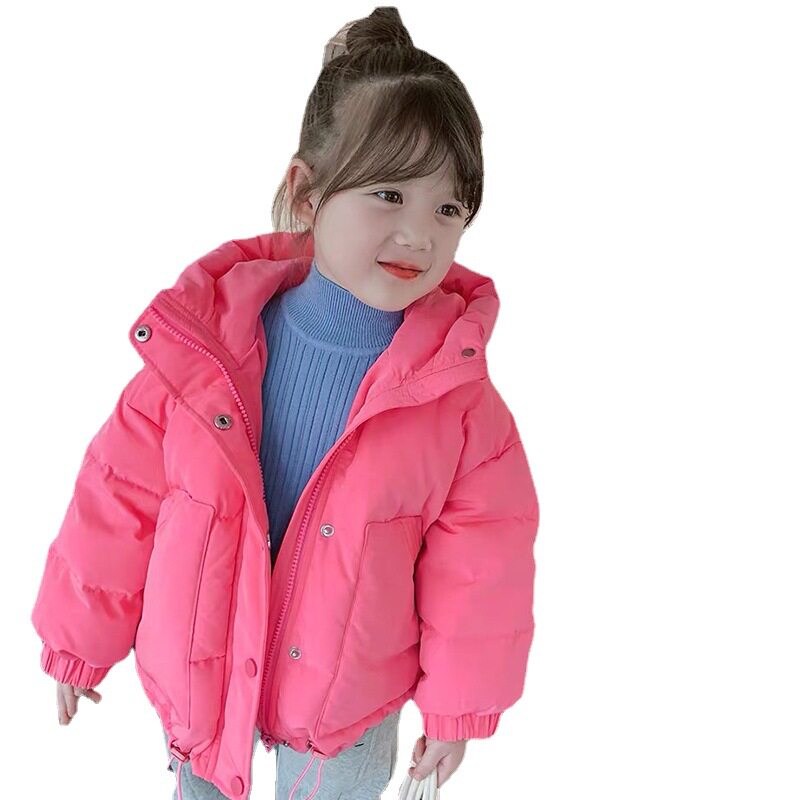 여자 패션 면 의류 2024 가을 겨울 새로운 스타일 여자 한국어 버전 두꺼운 여자 단색 유행 면 의류 겨울 의류 추세