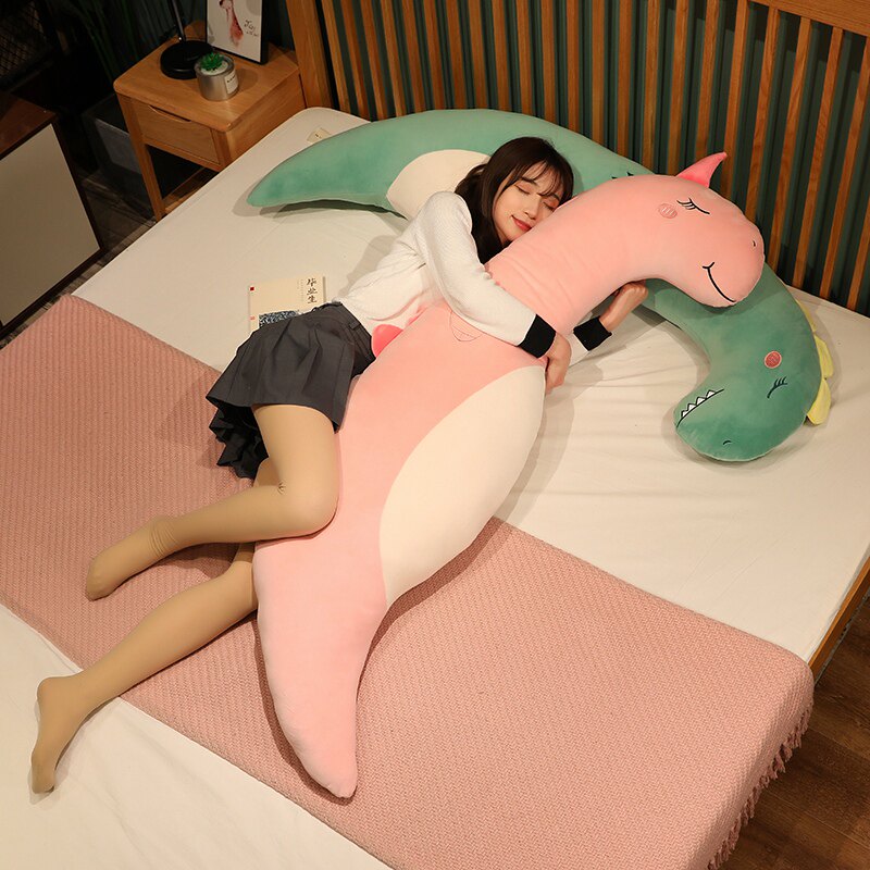 海马恐龙海狮毛绒玩具抱枕女睡觉