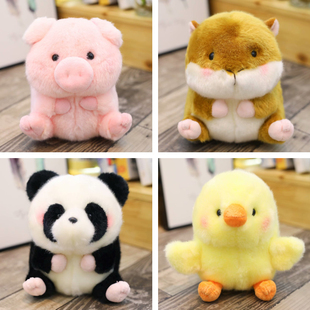 海狮企鹅公仔小兔子仓鼠熊猫粉猪猪毛绒玩具玩偶海洋馆小号娃娃