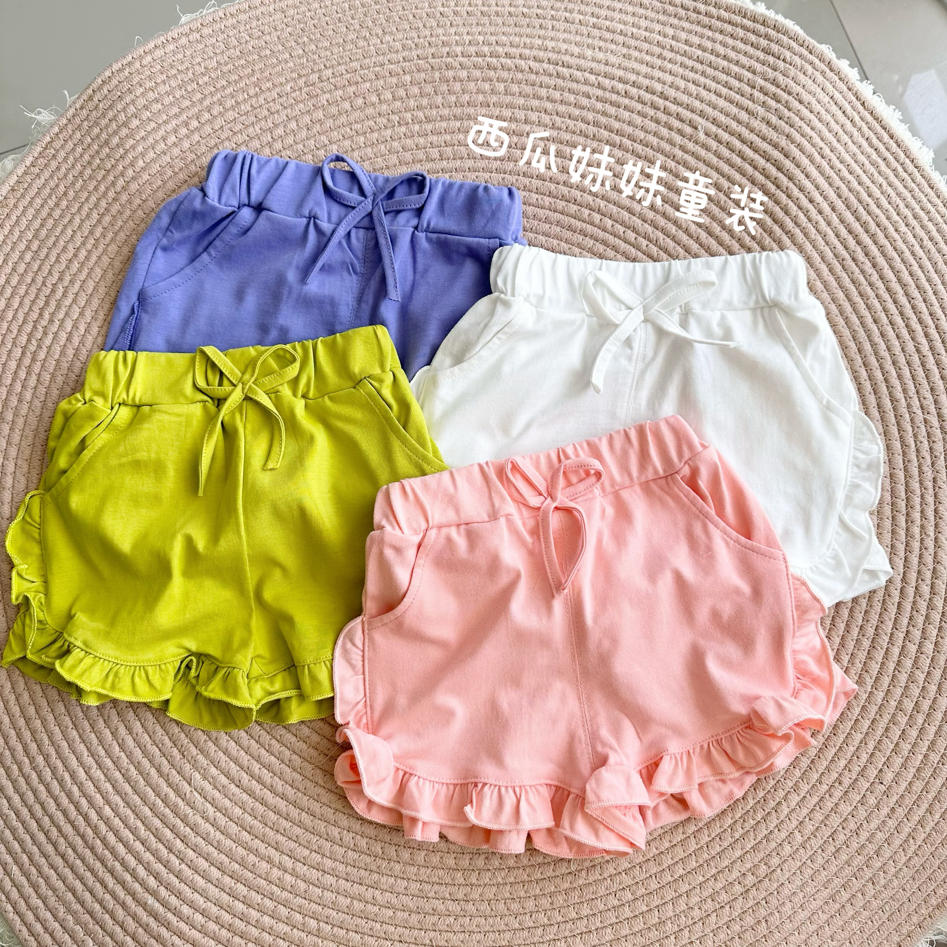宝宝短裤2023新款女童夏装宽松纯棉网红小童薄款洋气外穿婴儿裤子