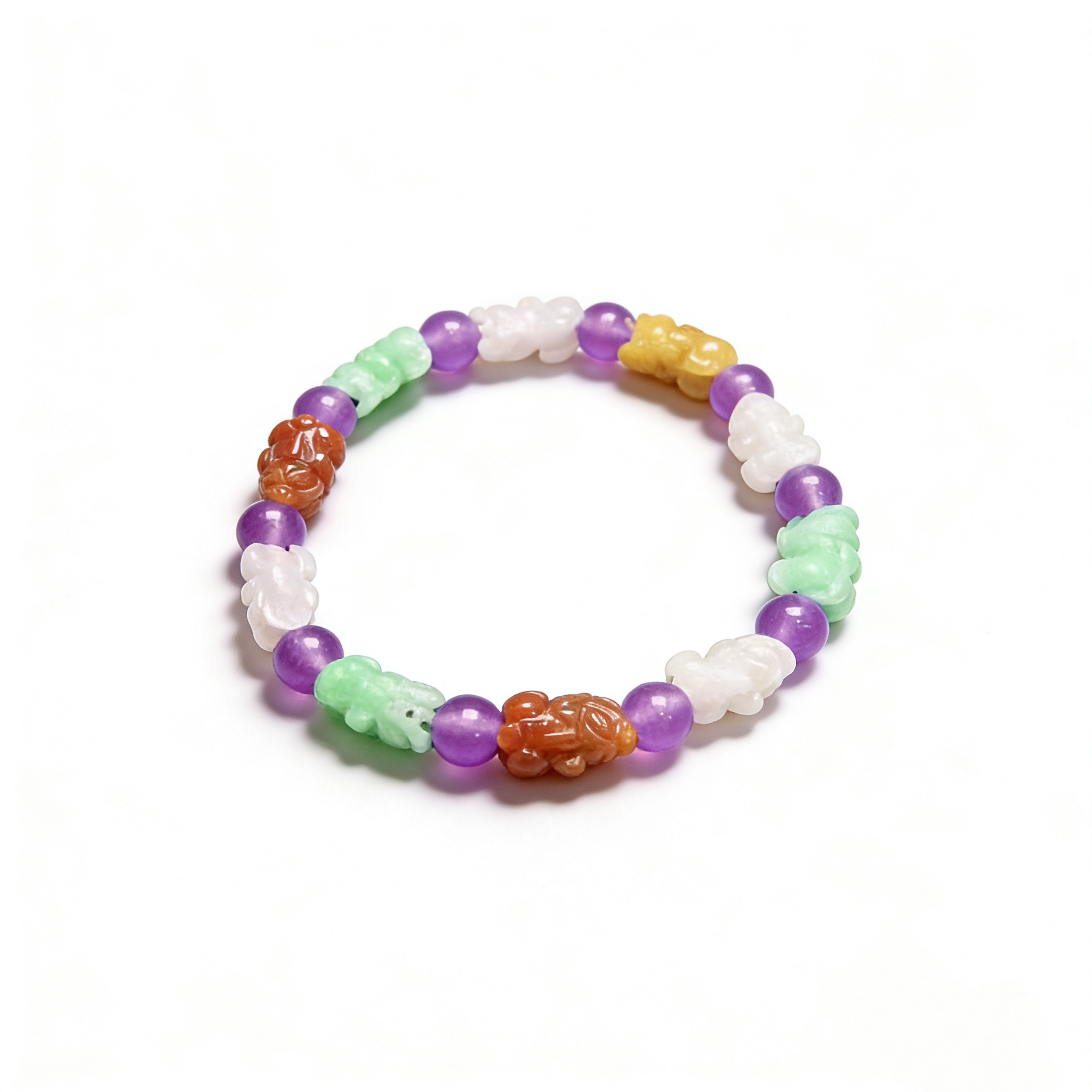 缅甸天然A货翡翠貔貅手串女招财护身送女朋友礼物带一对一鉴定证,珠宝/钻石/翡翠,手链/手串,淘宝优惠券,粉丝福利购,淘宝优惠卷