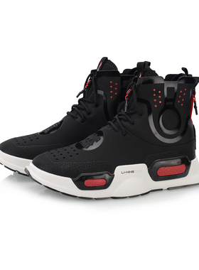 中国李宁时装周系列重燃高帮舒适篮球鞋男女款运动休闲鞋AGBN054