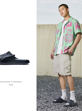 中国李宁男子2022夏季新款LNBB SLDE透气运动鞋凉拖鞋ABTS003