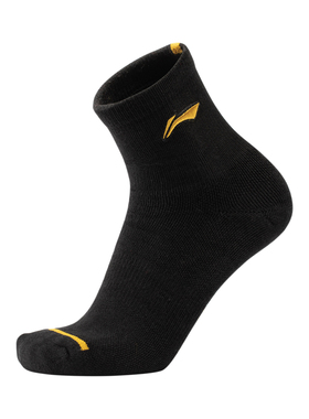 中国李宁羽毛球系列2024新款男女运动休闲舒适柔软中袜AWST399