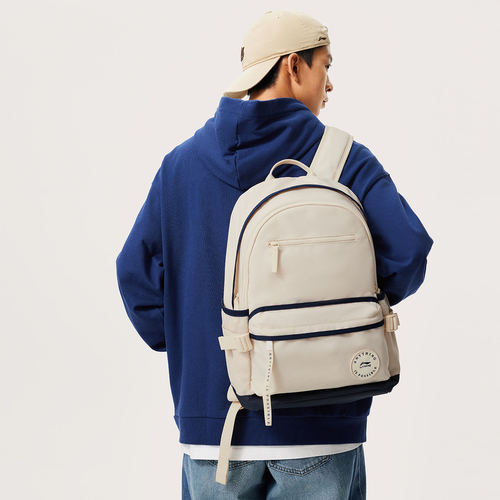 李宁防泼水大容量男女潮流双肩包