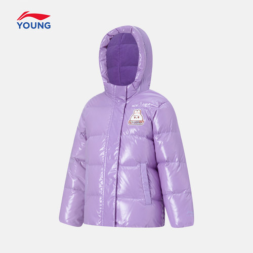 李宁短款薄女鸭绒羽绒服运动生活