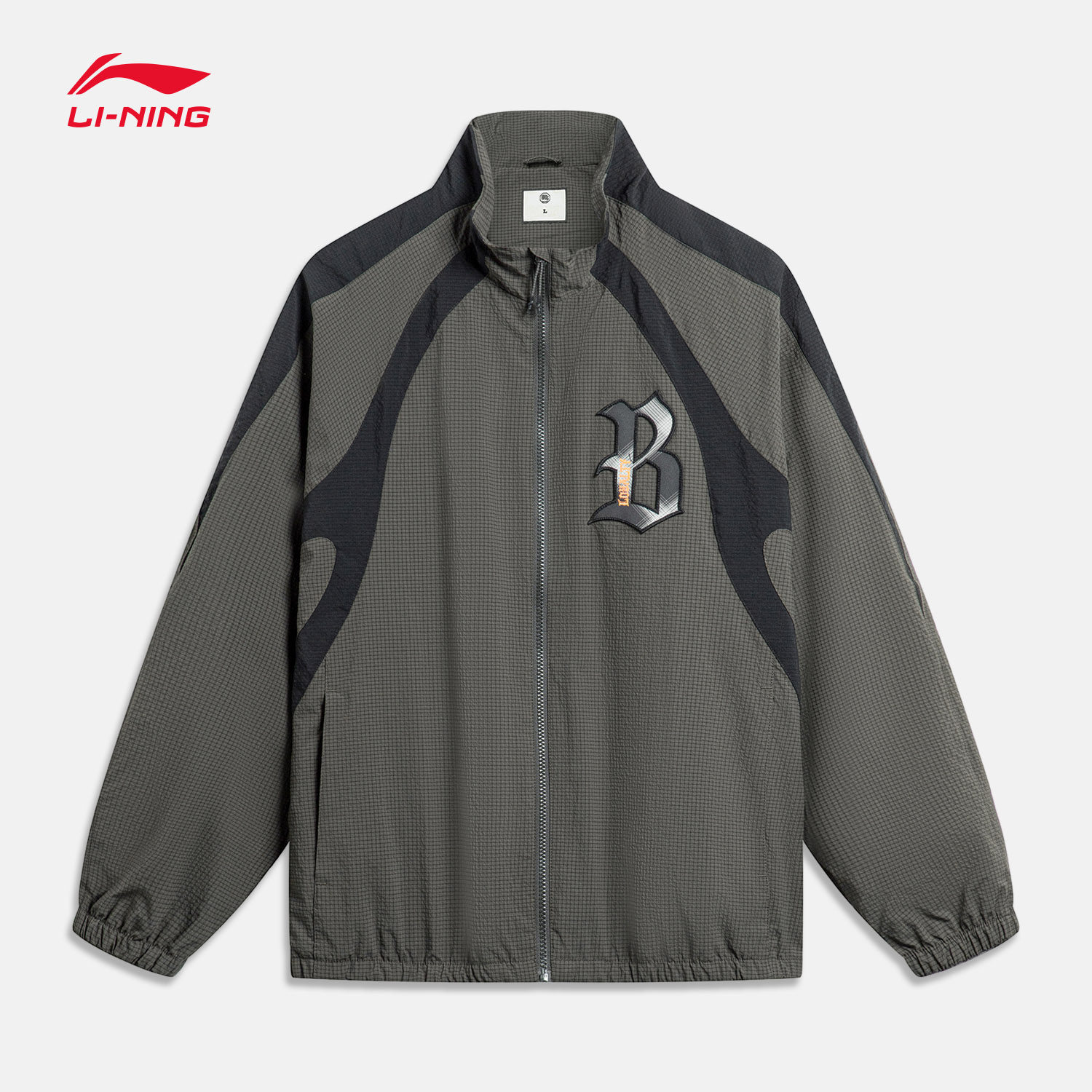 中国李宁反伍badfive mister cartoon男子宽松运动风衣afdt857