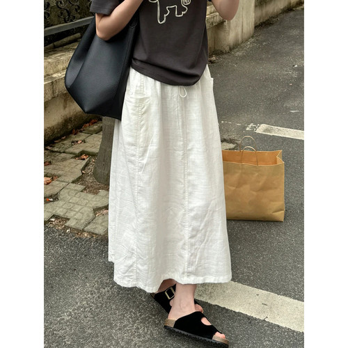 半身裙遮肚显瘦长款高个子