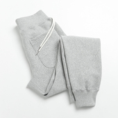 重磅纯棉加绒加厚纯色束脚卫裤 男女款 男冬季 运动收口百搭休闲长裤