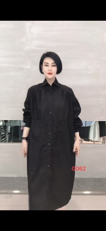 g062雪蓝衫风衣女装长袖百依百顺中长款单排扣秋季新款正品polo领