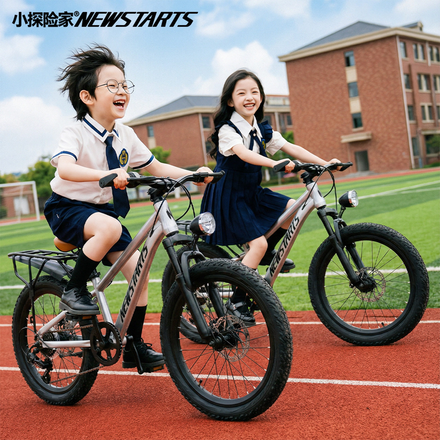 小探险家E1学生单速变速 18-20-22-24寸带后座行李架青少年山地车