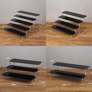 Display Shelf Perfume Black Cologne Riser Stand Cupc Acrylic