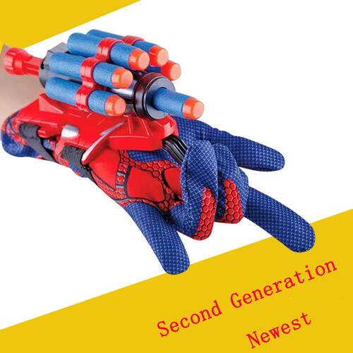 for spiderman Figure Toy Kids Plastic Cosplay Glove Launcher