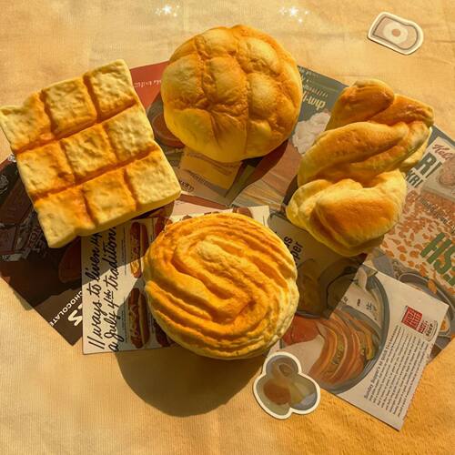 Squishy Bread Squeeze Toys Slow Rising Stress Relief Toys Si