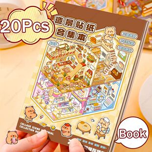 New!  DIY 3D Landscaping Sticker Capybara Cartoon Pocket Cab