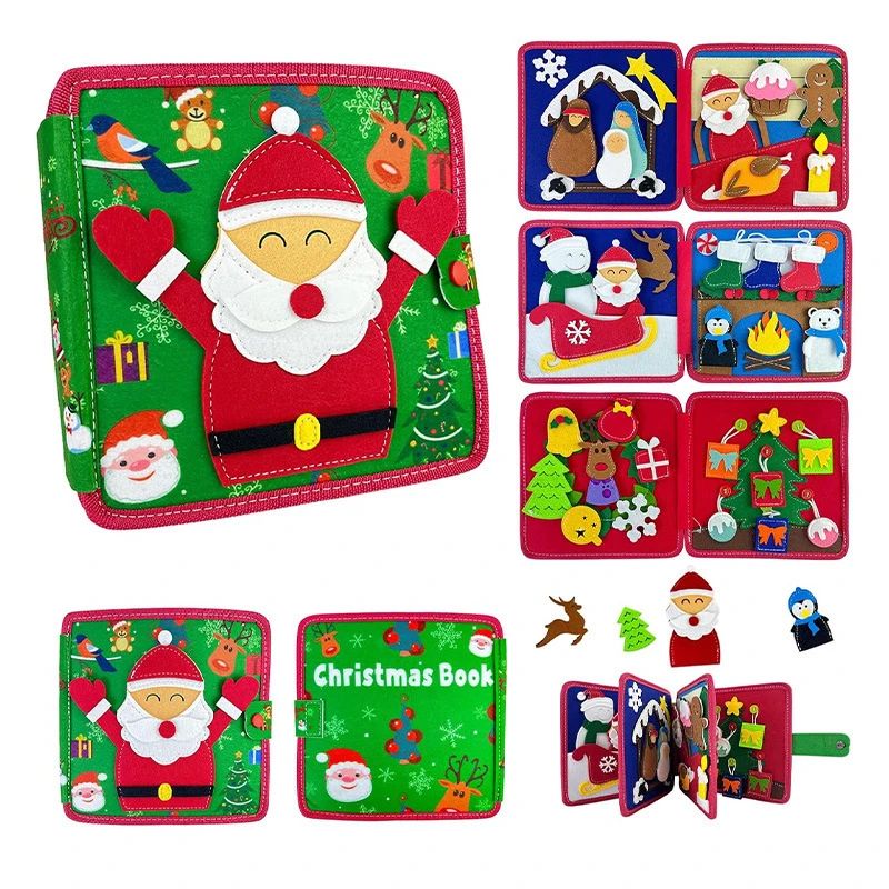 Montessori Quiet Book - Farm Animal Activity Toy with Storyt