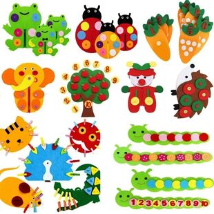 Kindergarten Baby Weave Cloth DIY Early Teaching Lear Manual