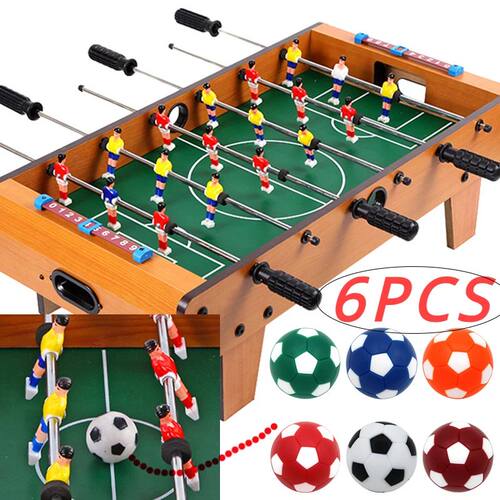 Hot 6PCS 32mm Black White Socer Ball For Entertainment Flexi