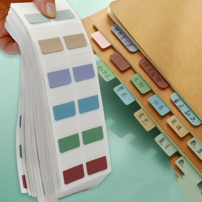 Writable and Removable Index TabsLabel StickersLoose-leaf No