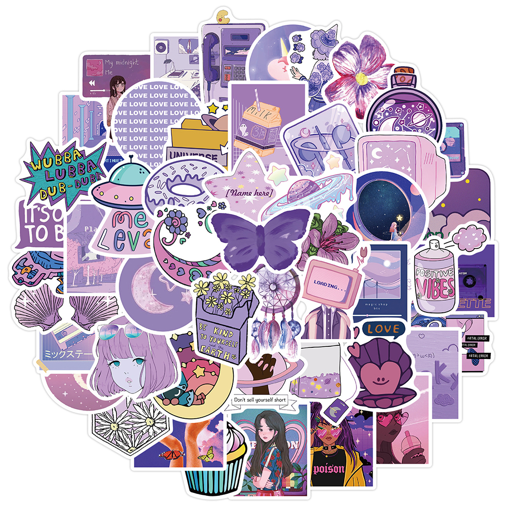 50PCS Cute Cartoon INS Style Girl Graffiti Stickers Laptop P