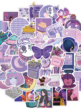 50PCS Cute Cartoon INS Style Girl Graffiti Stickers Laptop P