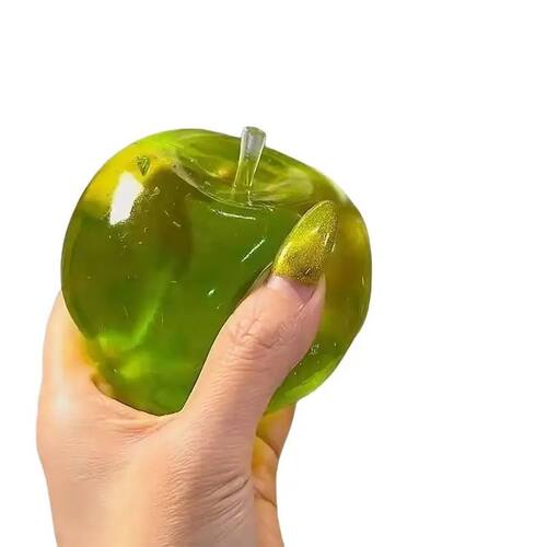 1 Piece TPR Relieve Sss And Vent Anger  Toys Green Apple Pla
