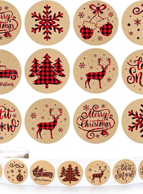 500pcs Merry Christmas Kawaii Diy Stickers Anime Seal Label
