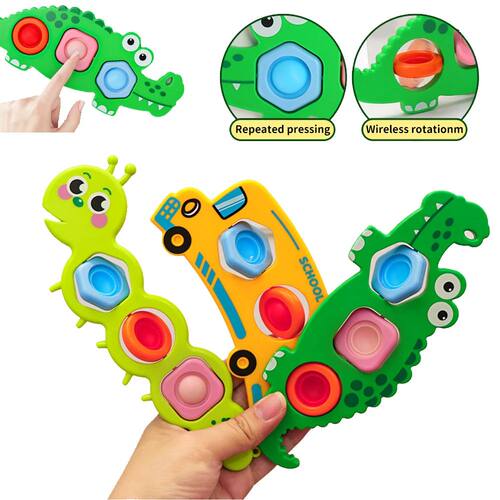 Finger Press Fidget Toys for Children Baby Sensory Finger Ex