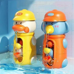 Baby Shower Bath Toys Duck Elephant Waterwheel Spinner with