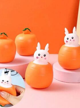 Cheese Mouse Pop Up Squeeze Toys Funny Carrot Rabbit Hide an