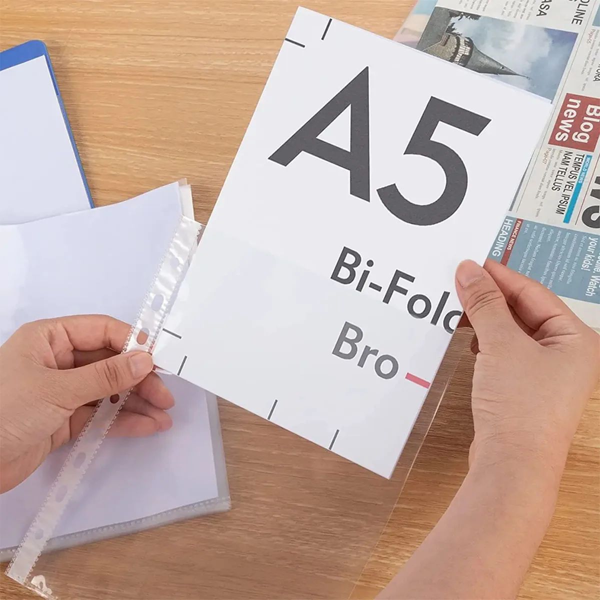 10Pcs A5 Photo Album Binder Sleeves 1P 2P 4P Photo Album Bin