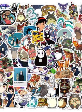 100pcs cartoon graffiti sticker mobile phone case