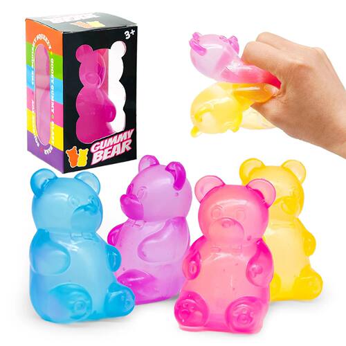 Squishy Mini Cute Bear Maltose Squeeze Toy - Stress Relief F