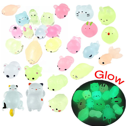 3pc  Glow Squeeze Party Favors Stress Anima Mochi Toys For