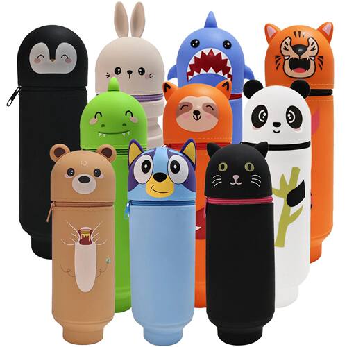 Animal standing pencil case, pen holder suitable for student