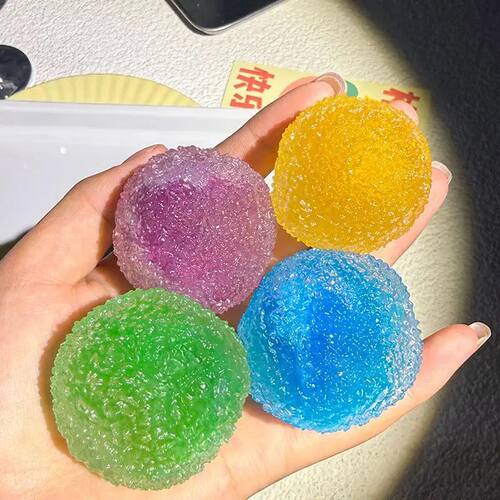 Sensory Slushie Squeeze Ball 1PC Reusable Crunchy Crackling