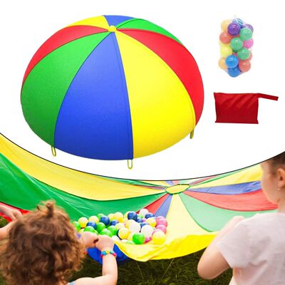 Rainbow Parachute Toy Tent Game for Boys Girls Kindergarten